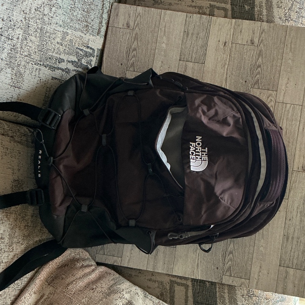 The North Face Brown Everyday Backpack with Exterior Bungee